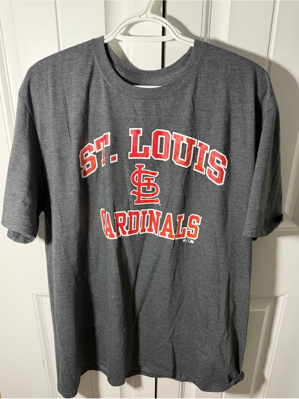 St. Louis Cardinals Fanatics T-Shirt Men’s XL Gray Red Logo MLB NWOT